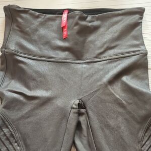 SPANX Metallic Olive Leggings